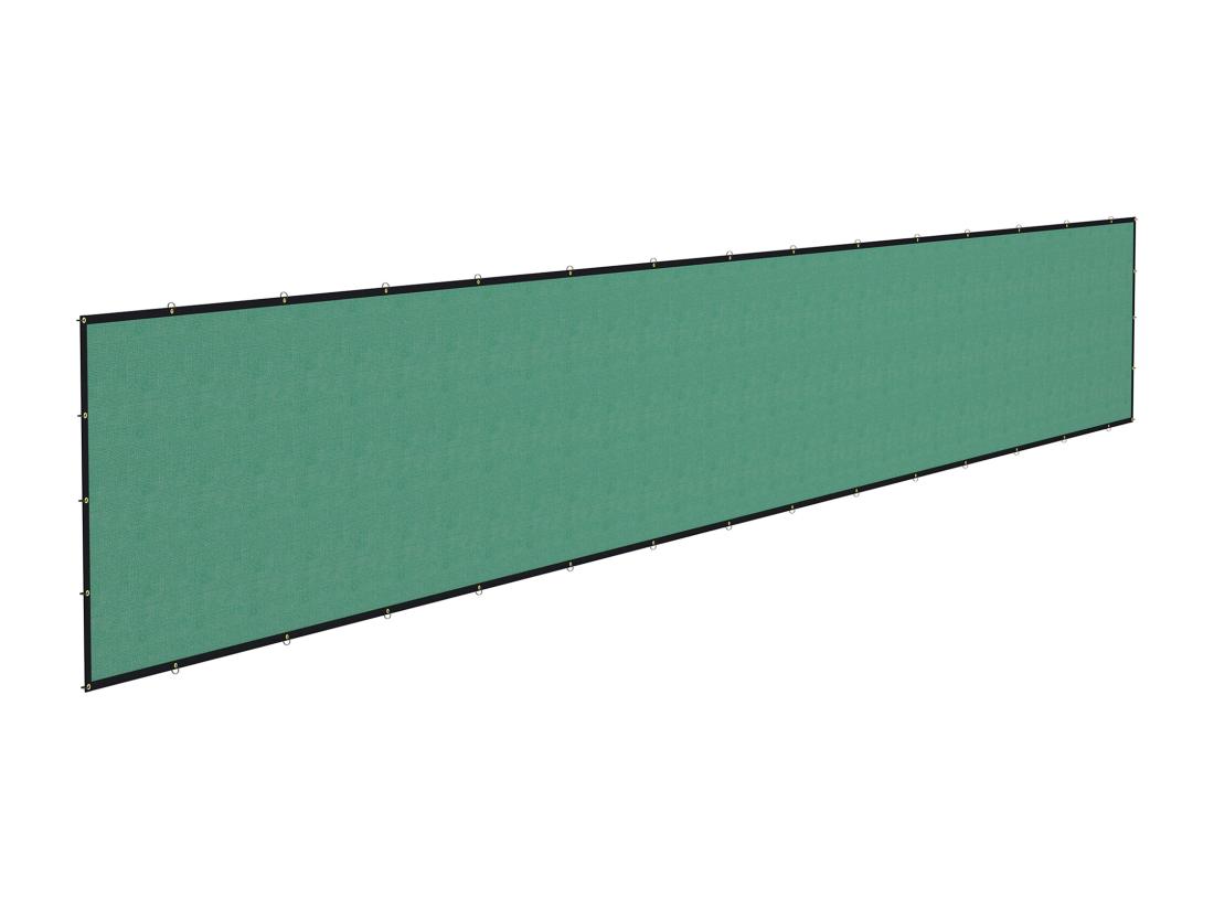 vente unique Brise-vue toile 160 g/m² renforcée avec attaches et œillets dim. 15 25L x 1 75H m