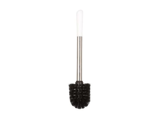 Vente Unique Brosse WC Avec Support En Céramique Blanc Brillant