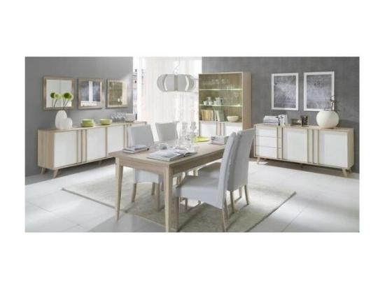 Vente Unique Buffet Moyen Modèle MALMO Blanc – Design Scandinave