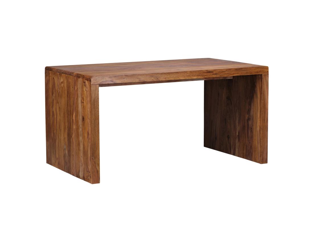Vente Unique Bureau 160 Cm Table D’Ordinateur Bois Massif Sheesham Table De Travail
