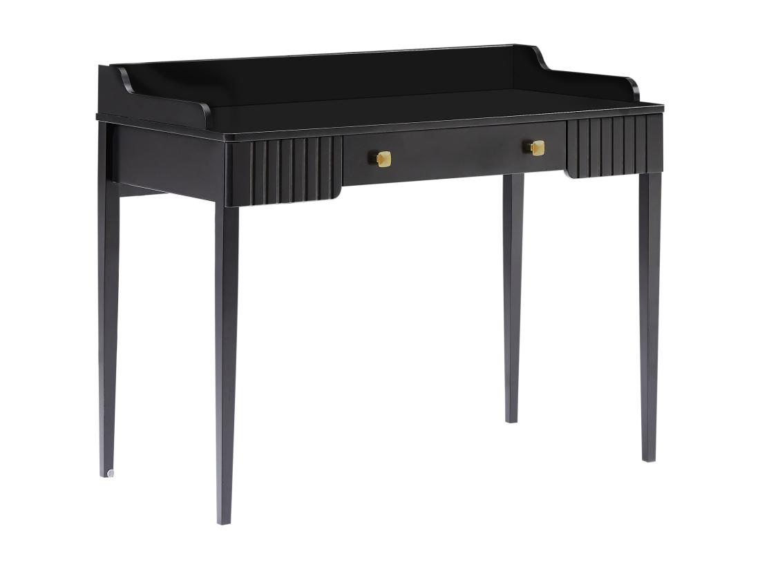 Vente Unique Bureau Console Avec 1 Tiroir - MDF - Noir Mat - RENEVI De Pascal Morabito