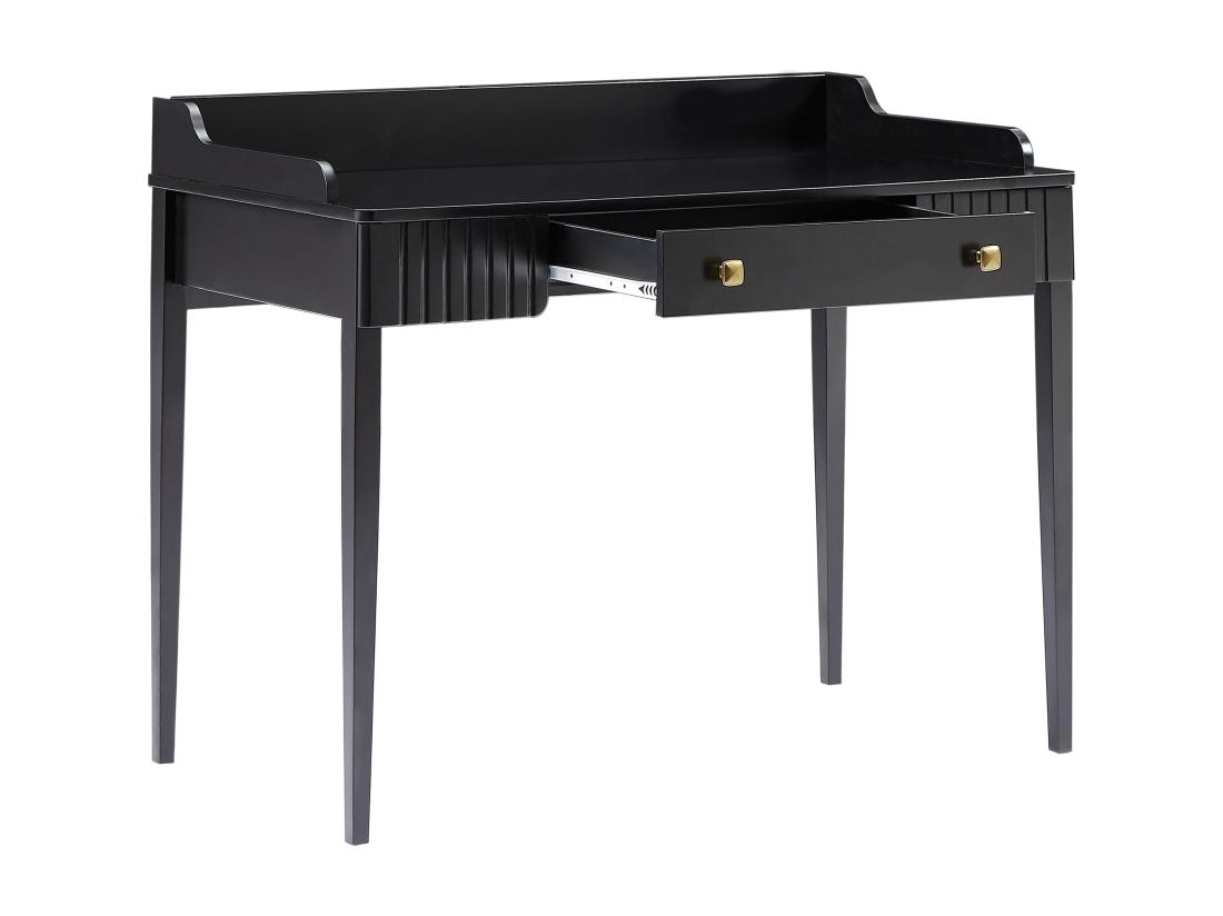 Vente Unique Bureau Console Avec 1 Tiroir - MDF - Noir Mat - RENEVI De Pascal Morabito
