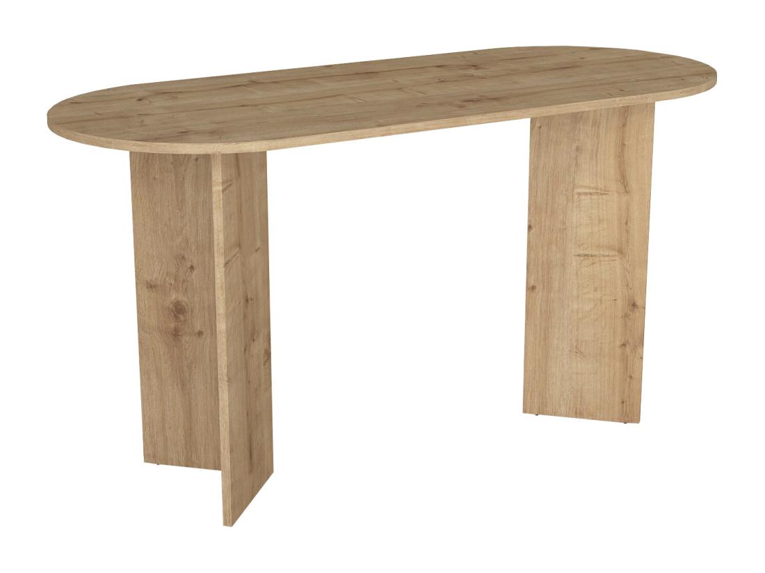 Vente Unique Bureau Console - Coloris : Naturel Clair - TOPANIA