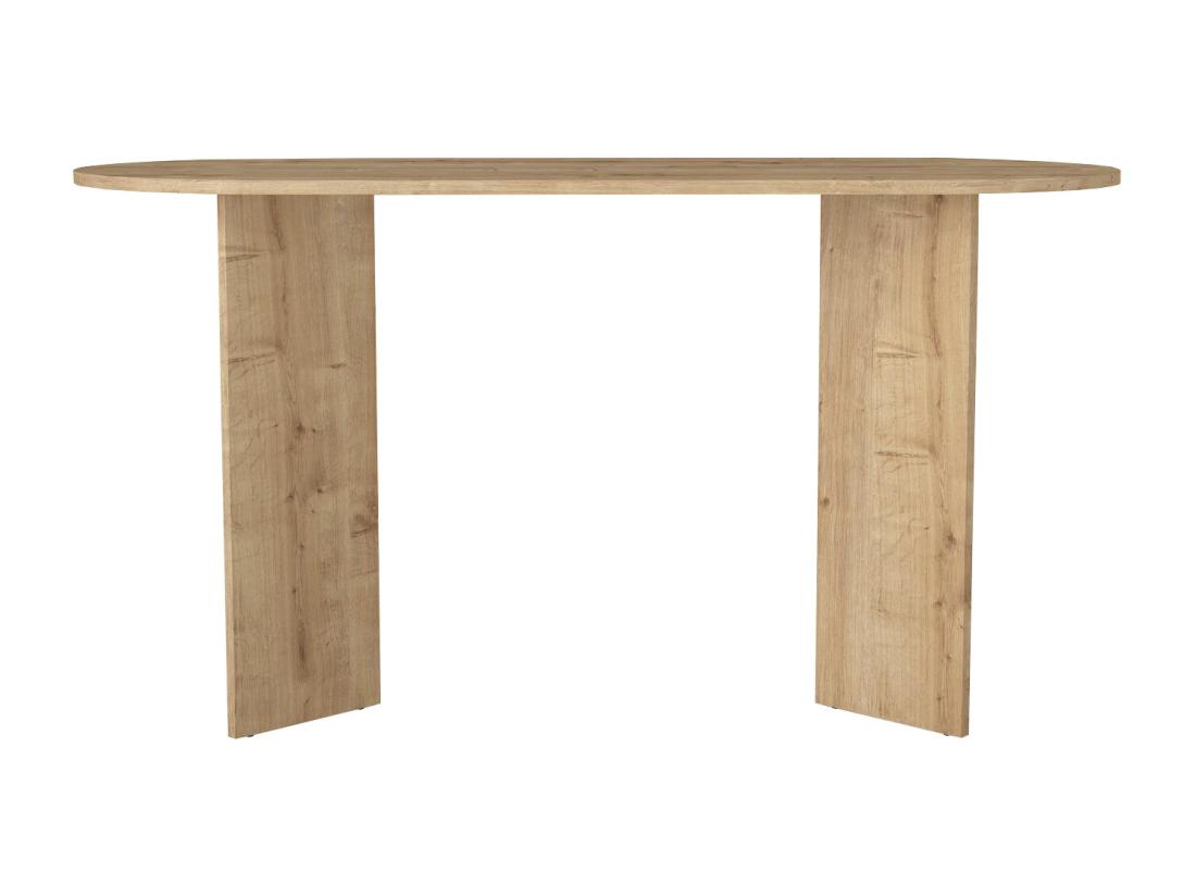 Vente Unique Bureau Console - Coloris : Naturel Clair - TOPANIA