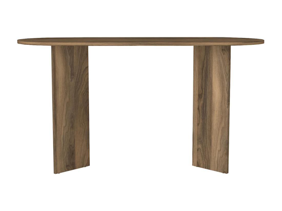 Vente Unique Bureau Console - Coloris : Naturel Foncé - TOPANIA