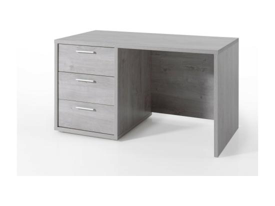 vente unique Bureau enfant robuste 3 tiroirs collection MATHEO coloris gris effet bois