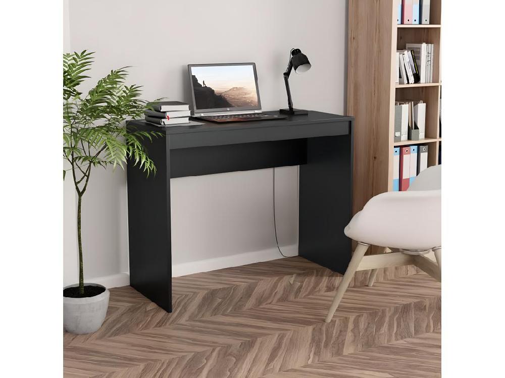 vente unique Bureau Noir 90x40x72 cm Bois d'ingénierie