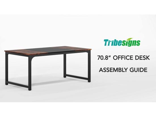 Vente Unique Bureau Pour Ordinateur Portable Table Bureau D’étude Pour Le Télétravail Poste De Travail Pour Bureau Chambre Facile à Monter (Blanc 180 X 80 X 75 Cm)