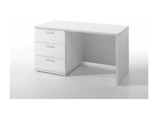 Vente Unique Bureau Robuste Pour Enfant Avec 3 Tiroirs Collection OLGA Coloris Blanc Effet Bois
