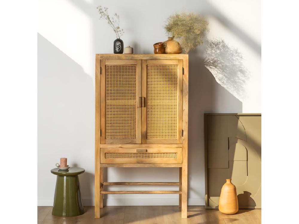 Vente Unique Button - Table D'appoint En Céramique ø35cm - Vert Mousse