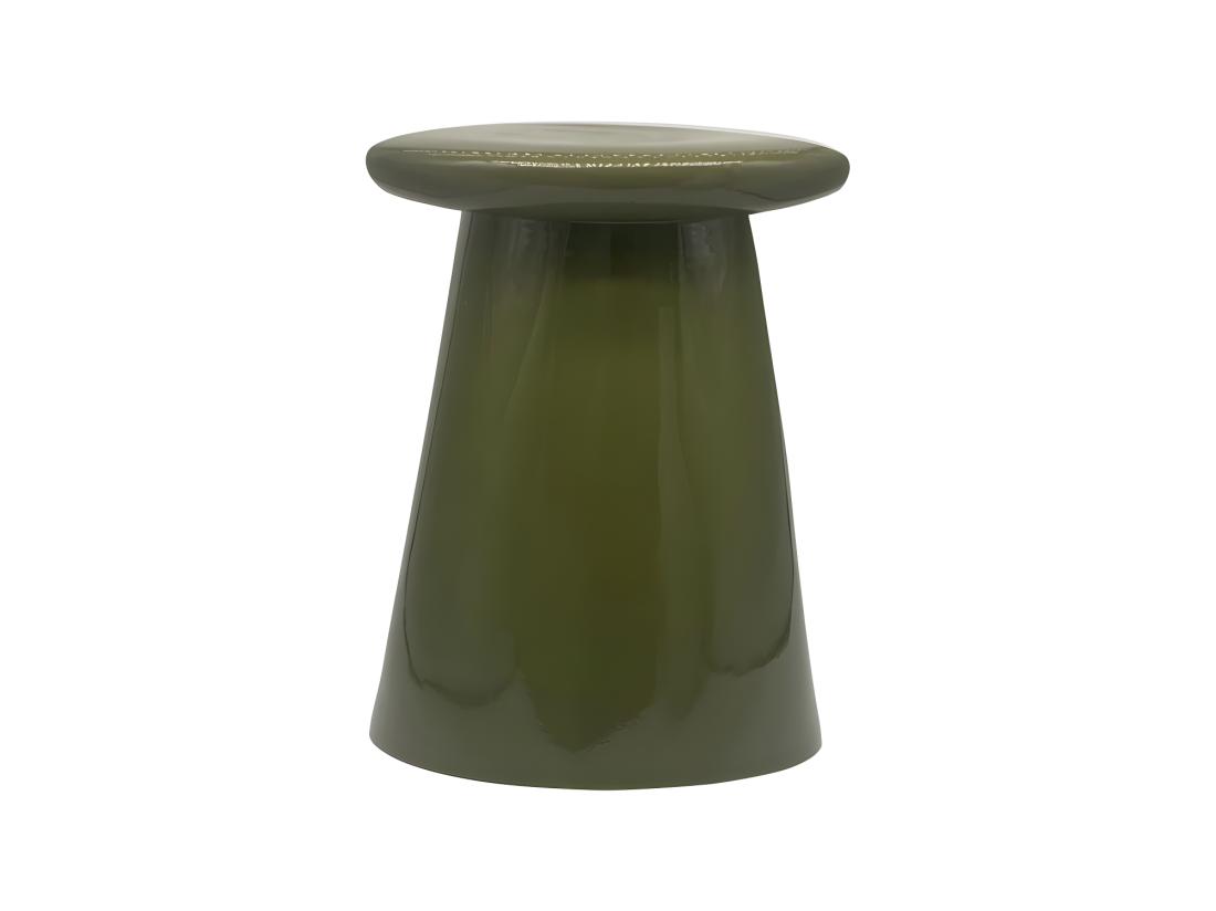 vente unique Button - Table d'appoint en céramique ø35cm - Vert mousse