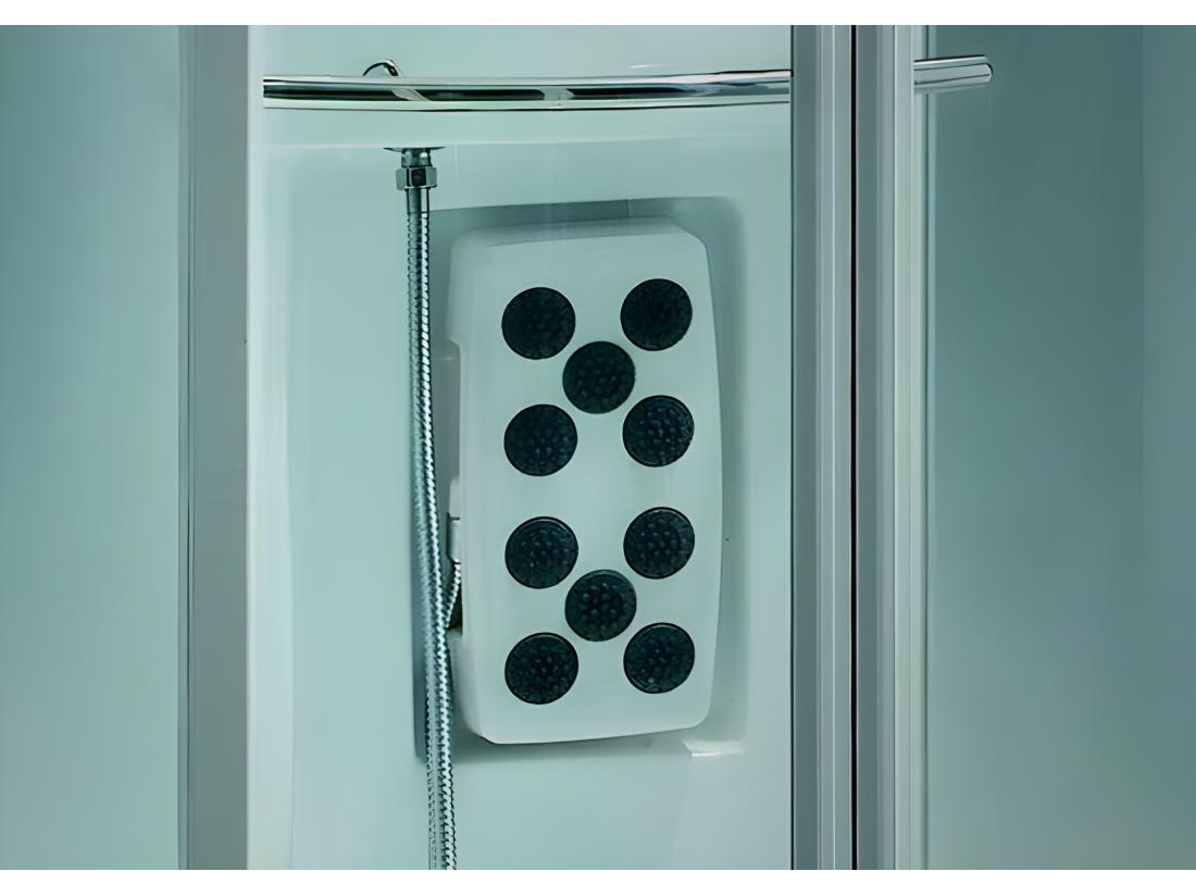 Vente Unique Cabine De Douche Intégrale - Hammam ARTHEMIS En Acrylique Renforcé Avec 12 Jets De Massage Et Pluie Tropicale