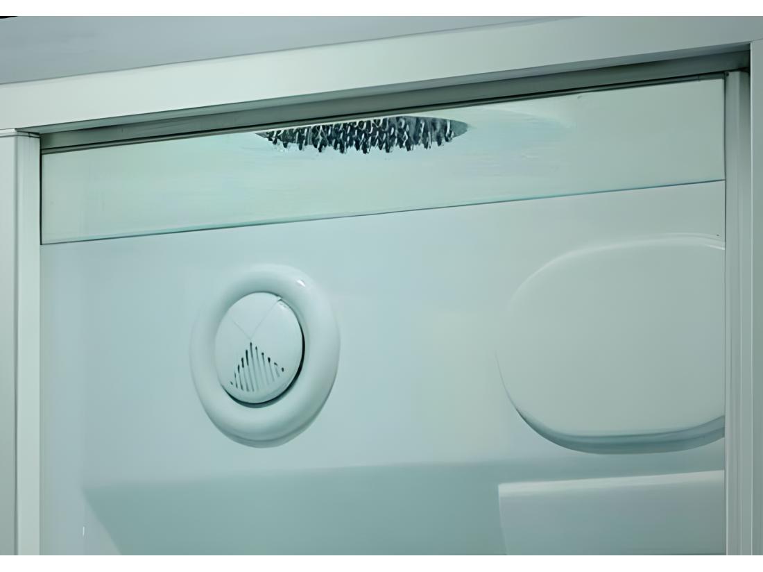 Vente Unique Cabine De Douche Intégrale - Hammam ARTHEMIS En Acrylique Renforcé Avec 12 Jets De Massage Et Pluie Tropicale