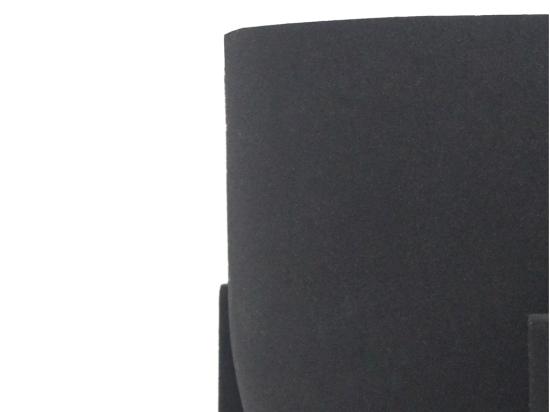 Vente Unique Cache-pot Sur Pied En Métal - D. 18 X H. 25.5 Cm - Noir Mat - ZARIWI