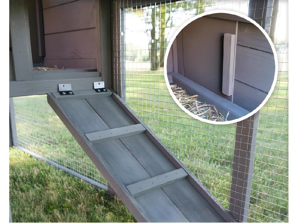 Vente Unique Cage Clapier Enclos Lapin Extérieur En Pour Lapins Petits Animaux 088 Maison De Rêve 146x50x86cm(LxPxH)