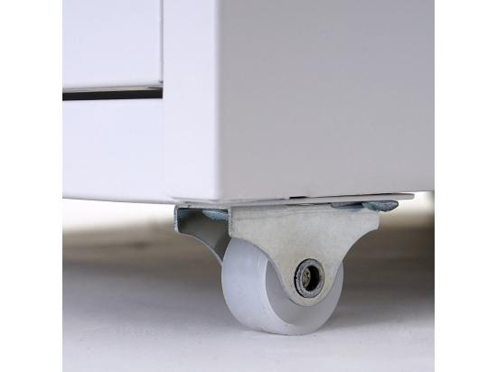 Vente Unique Caisson à Tiroirs Rangement Blanche 28 X 41 X 69 Cm 04_0004357