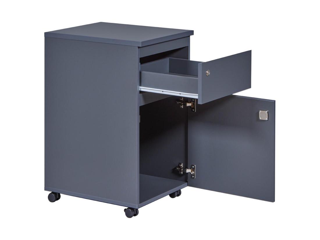 Vente Unique Caisson De Bureau à Roulettes "André" 76cm Gris