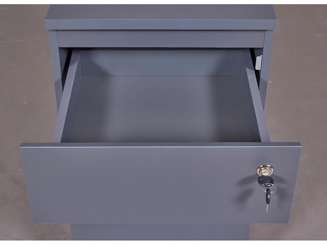 Vente Unique Caisson De Bureau à Roulettes "André" 76cm Gris