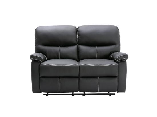 Vente Unique Canapé 2 Places Relax En Simili Noir CANBY