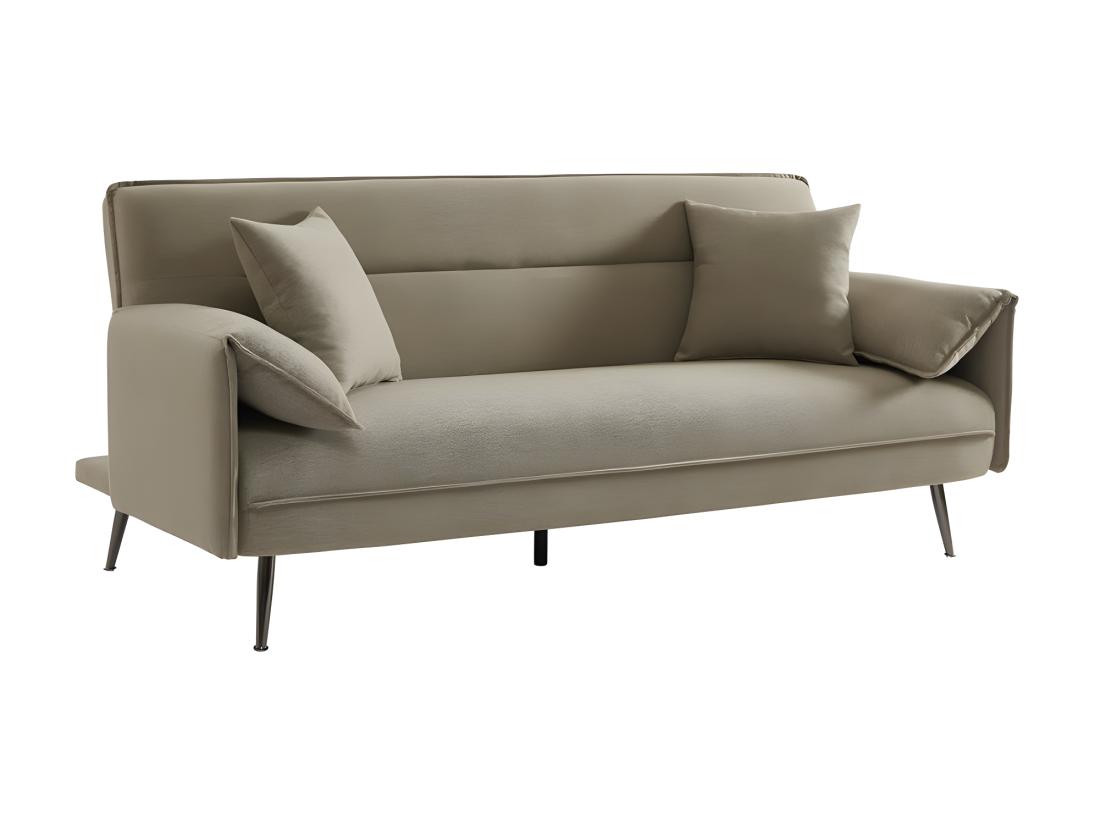 vente unique Canapé 3 places convertible beige collection SILAS