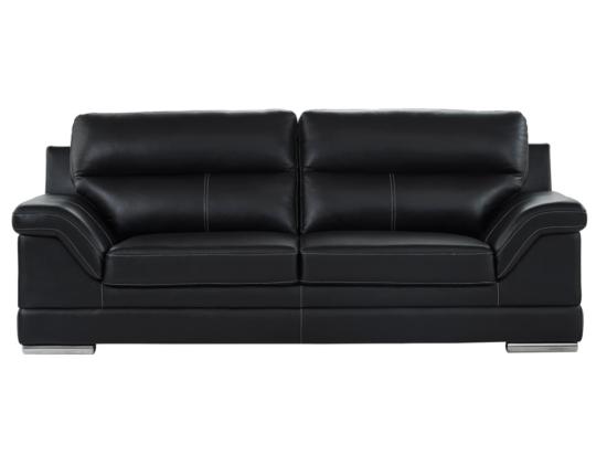 Vente Unique Canapé 3 Places En Cuir De Buffle MONIKA - Noir