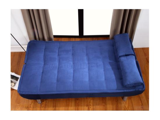 Vente Unique Canapé Convertible Clic-clac MISHAN En Tissu - Bleu