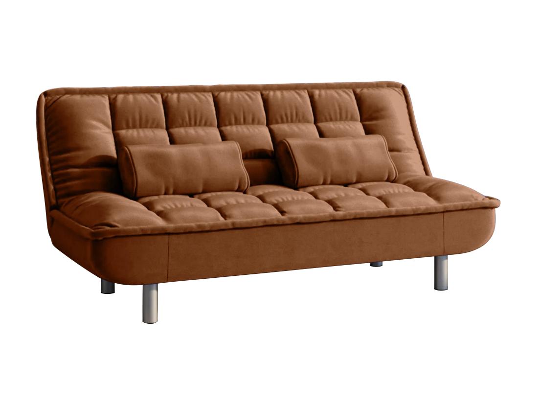 Vente Unique Canapé Convertible Clic-clac MISHAN En Tissu - Caramel