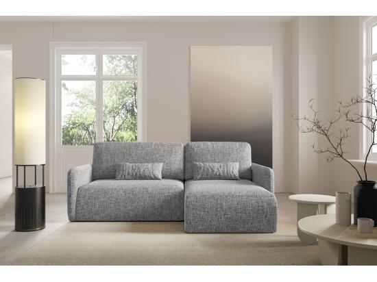 vente unique Canapé d'angle convertible LIVELLO L Gris