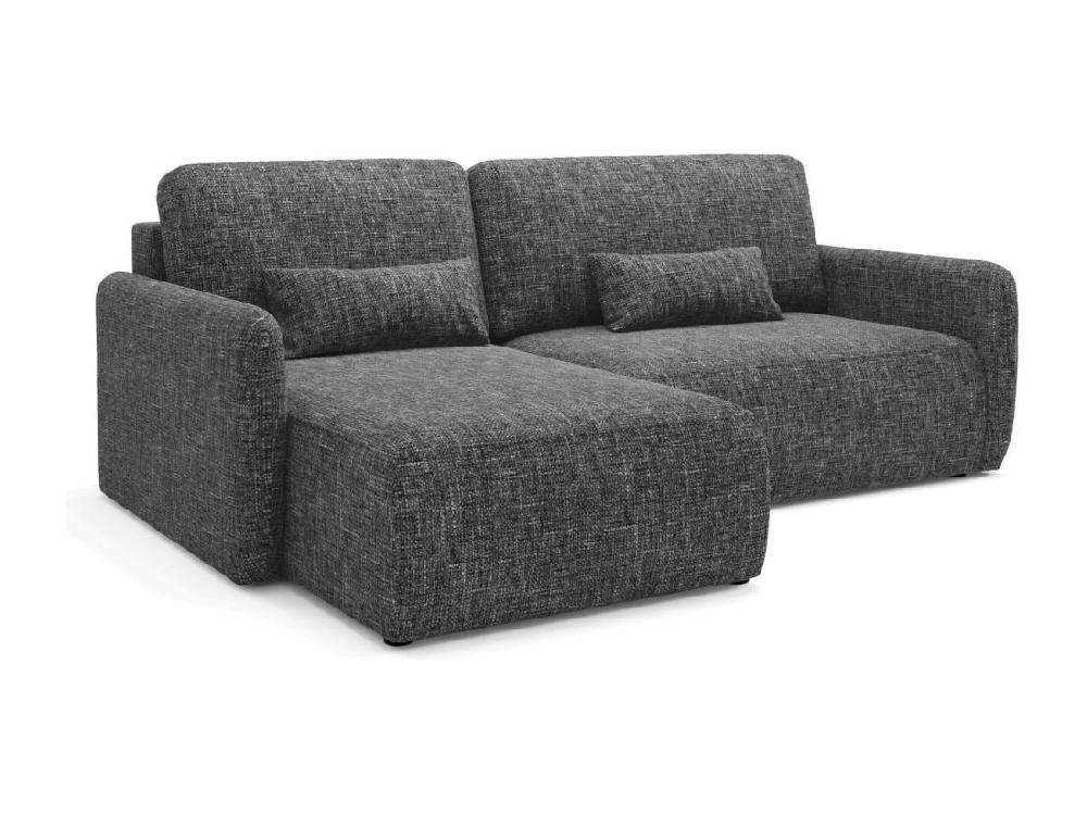 Vente Unique Canapé D'angle Convertible LIVELLO L Noir