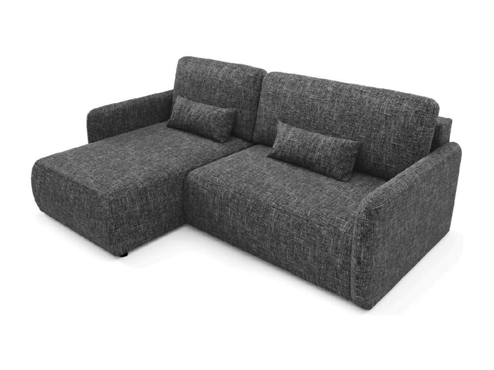 Vente Unique Canapé D'angle Convertible LIVELLO L Noir