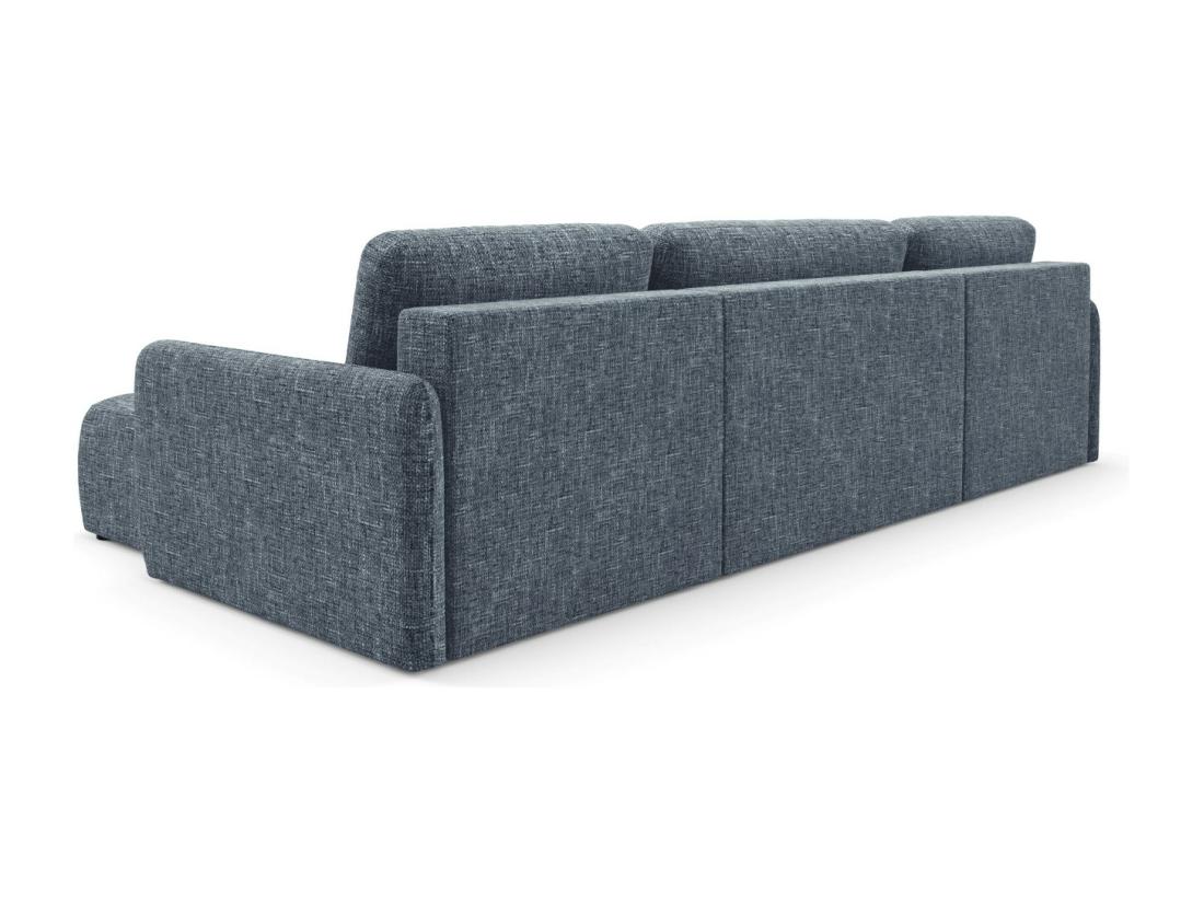 Vente Unique Canapé D'angle Convertible LIVELLO U Gris Anthracite