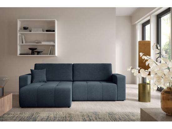 vente unique Canapé d'angle convertible MOLINIO L Bleu