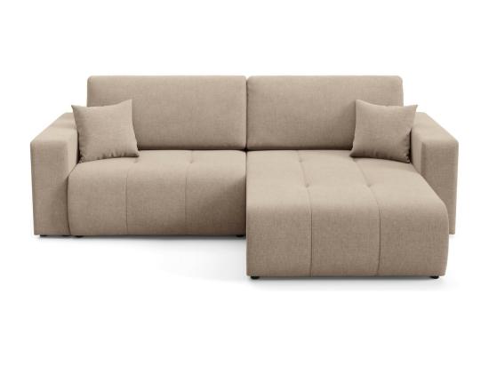 Vente Unique Canapé D'angle Convertible MOLINIO L Marron