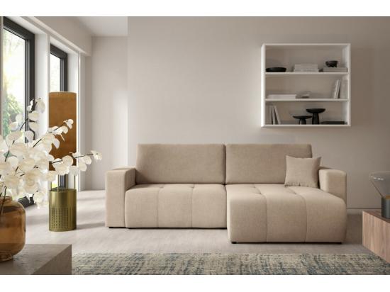 vente unique Canapé d'angle convertible MOLINIO L Marron