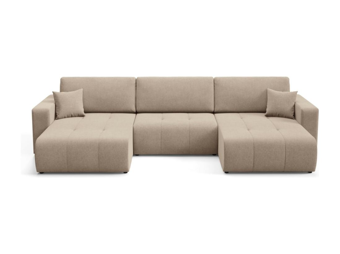 Vente Unique Canapé D'angle Convertible MOLINIO U Marron