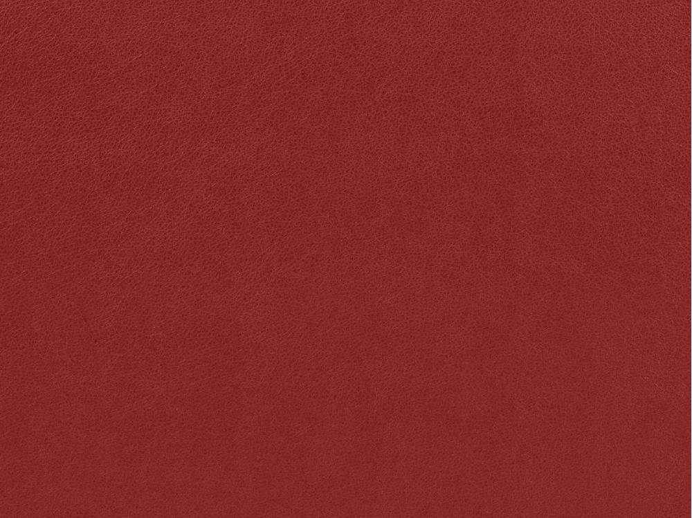 Vente Unique Canapé D'angle Cuir MISHIMA - Rouge - Angle Gauche
