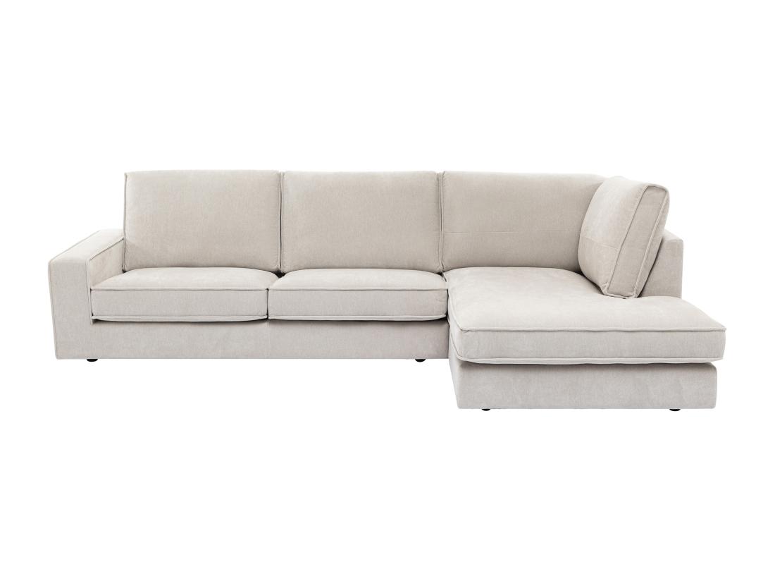 Vente Unique Canapé D'angle Droit En Tissu Beige APRICALE