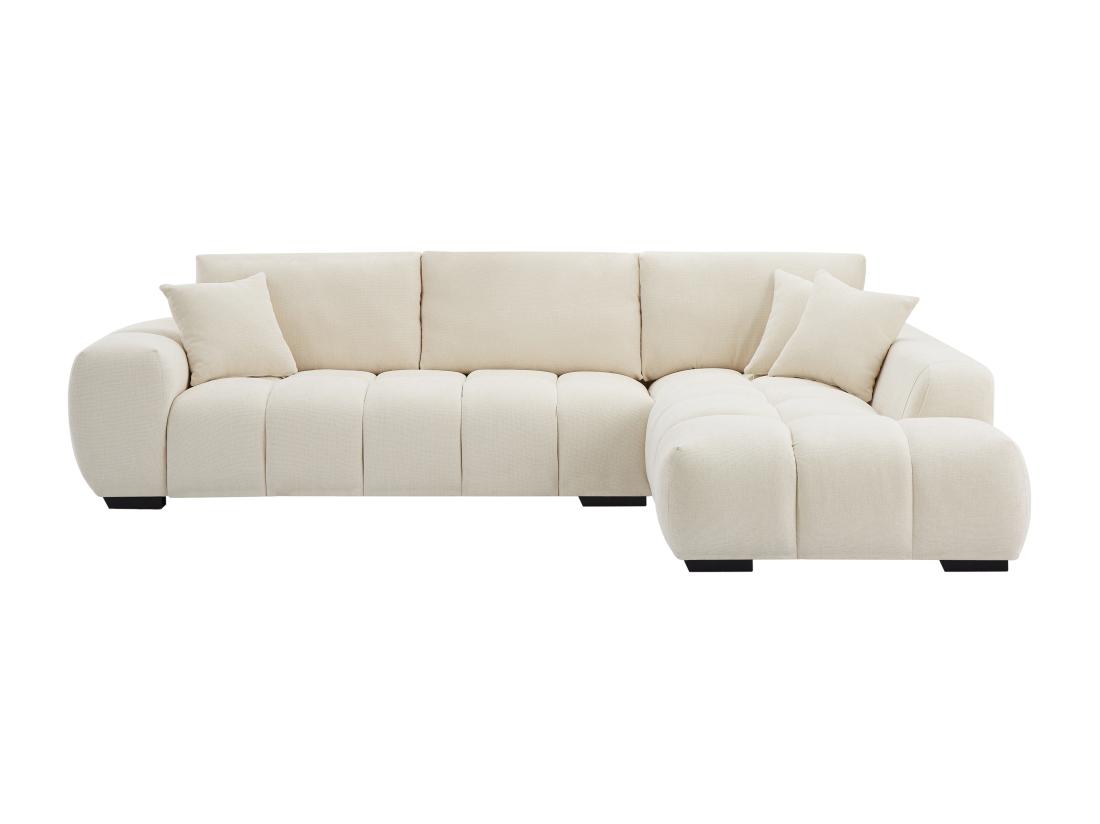 Vente Unique Canapé D'angle Droit En Tissu Beige BERENIA