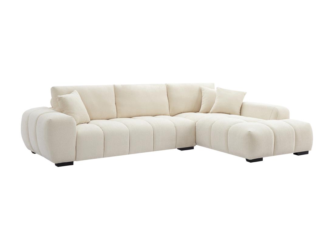 Vente Unique Canapé D'angle Droit En Tissu Beige BERENIA