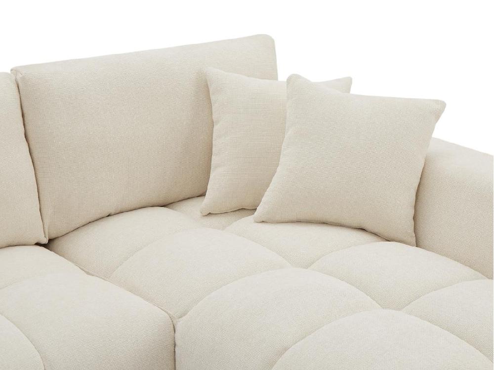 Vente Unique Canapé D'angle Droit En Tissu Beige BERENIA