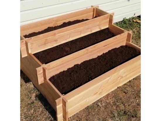 Vente Unique Carré Potager 3 étages En Bois De Douglas