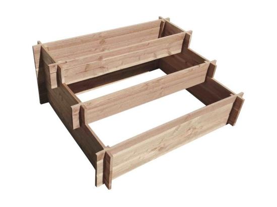Vente Unique Carré Potager 3 étages En Bois De Douglas