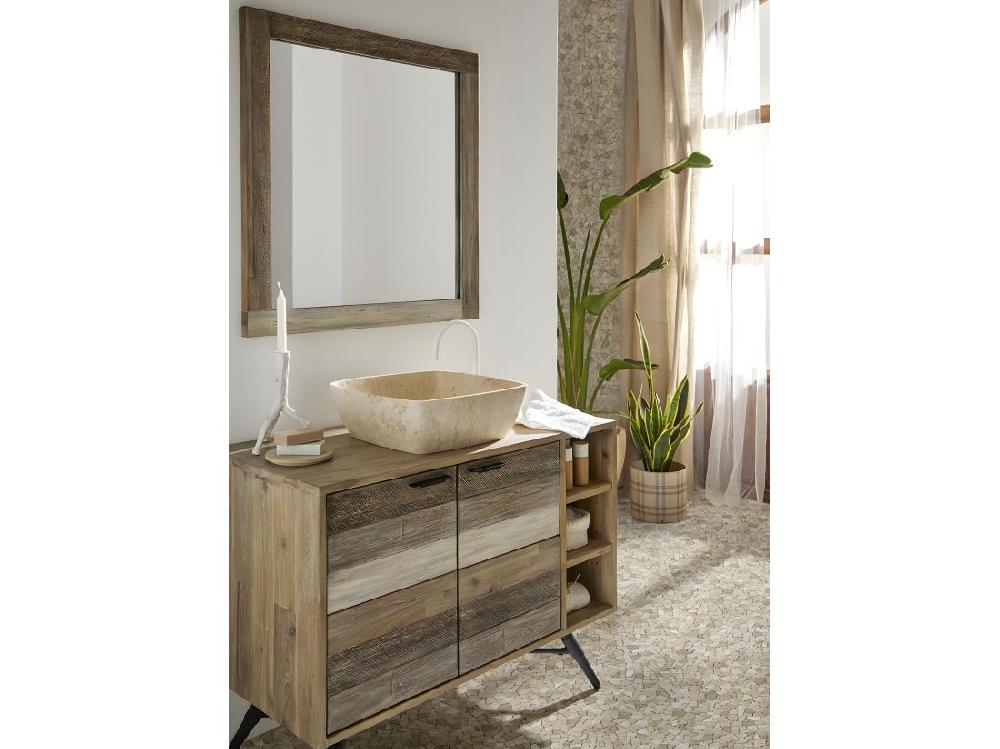 Vente Unique Carrelage De Mosaïque (Boite De 1m²) Plaque Mosaïque Mur Et Sol En Marbre Naturel Coloris marron - 30 X 30 Cm
