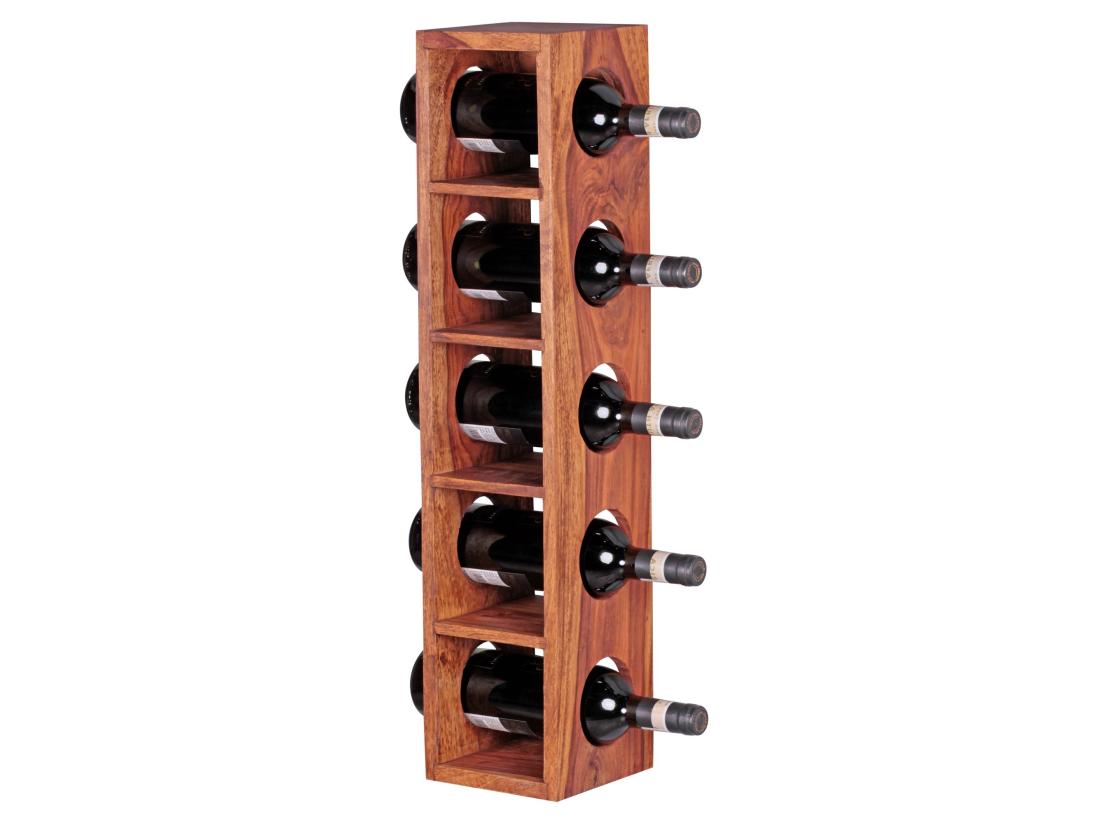 vente unique Casier à vin Bois Massif Porte-bouteilles de vin Range bouteilles 70 cm