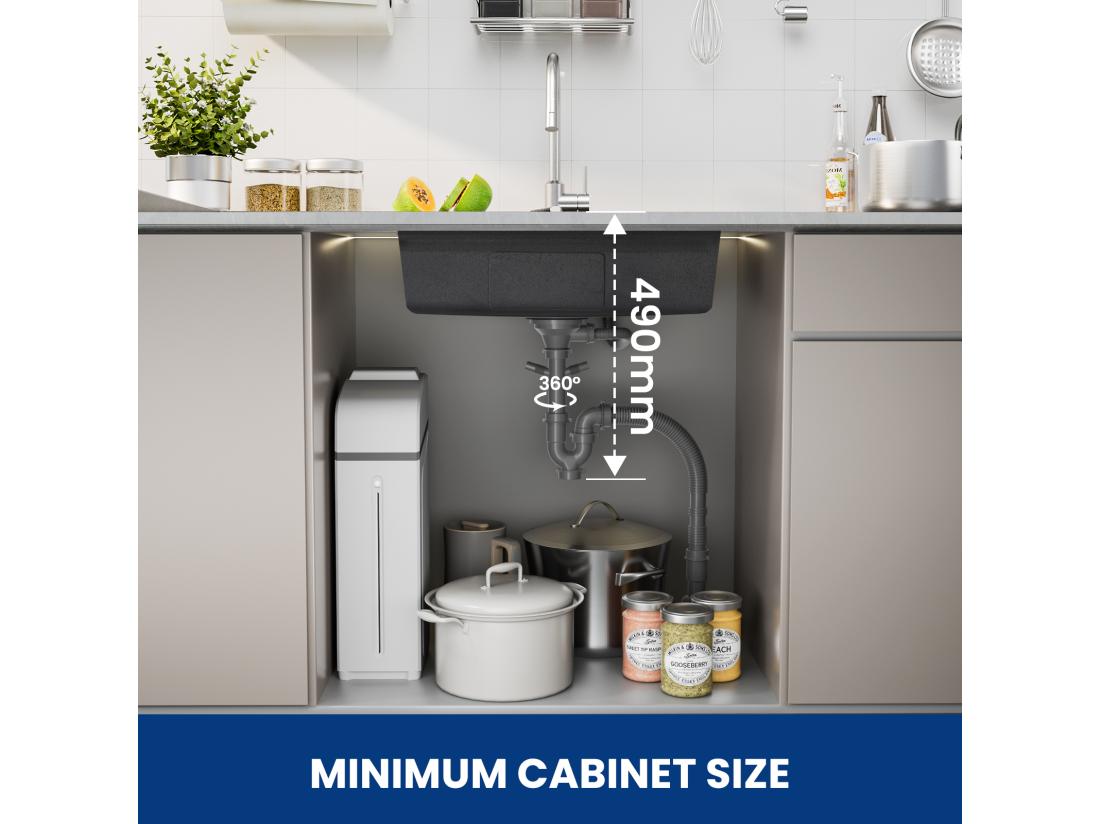 Vente Unique Cecipa Max Évier 1 Bac 70×45CM Évier Inox Argent Avec Egouttoir + Vasque + Distributeur De Savon (Montage Sur Le Dessus/Montage à Plat) EU Modèle