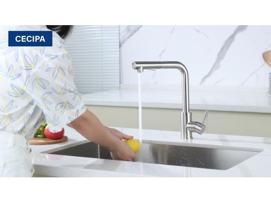 Vente Unique Cecipa Max Mitigeur Cuisine Avec Douchette Extractible Robinet Cuisine Avec 2 Jets Aux Choix Robinetterie En Acier Brossé Haute Qualité EU Modèle