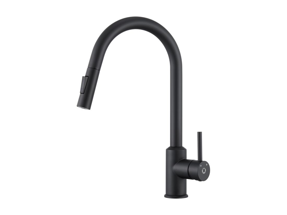 Vente Unique Cecipa Max Mitigeur De Cuisine Avec Douchette Extractible - Noir - En Acier Inoxydable Mitigeur Cuisine D'Évier - 2 Fonctions Mélangeur D EU Modèle