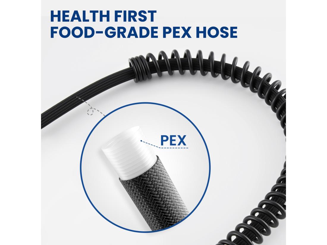 vente unique Cecipa max Noir Mitigeur de Cuisine à Ressort avec Douchette Extensible Robinet de Evier Rotatif à 360° Mitigeur Ressort avec 2 Fonctions EU Modèle