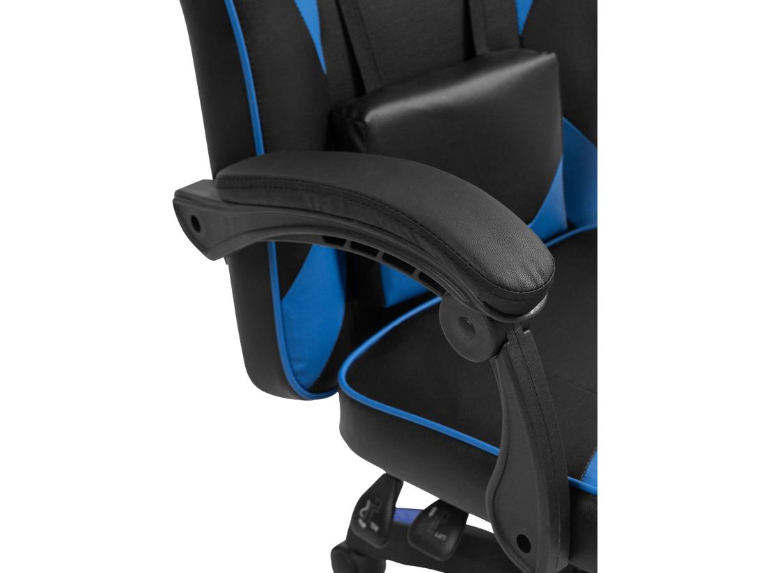 Vente Unique Chaise De Bureau - Plastique & Plastique - Noir / Bleu - Orkney