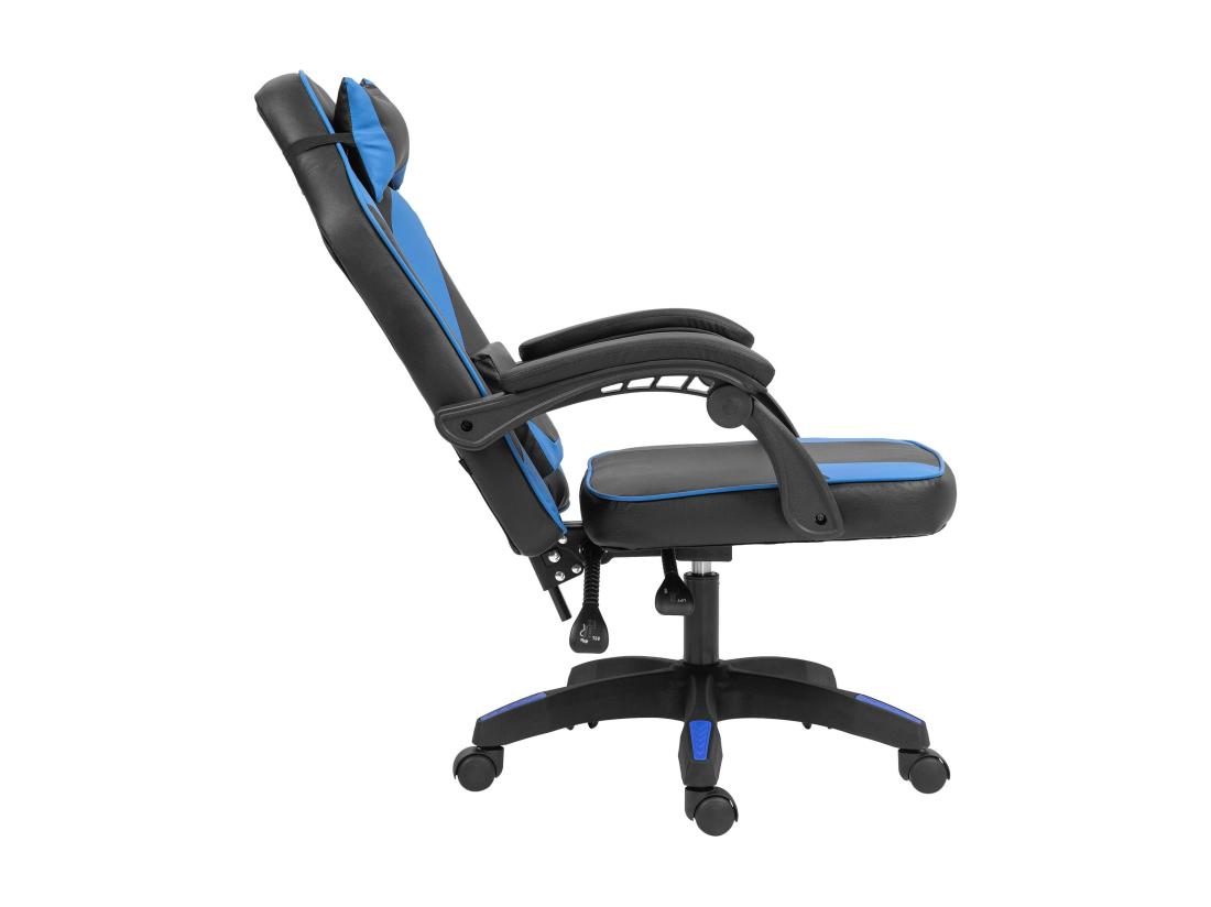 Vente Unique Chaise De Bureau - Plastique & Plastique - Noir / Bleu - Orkney